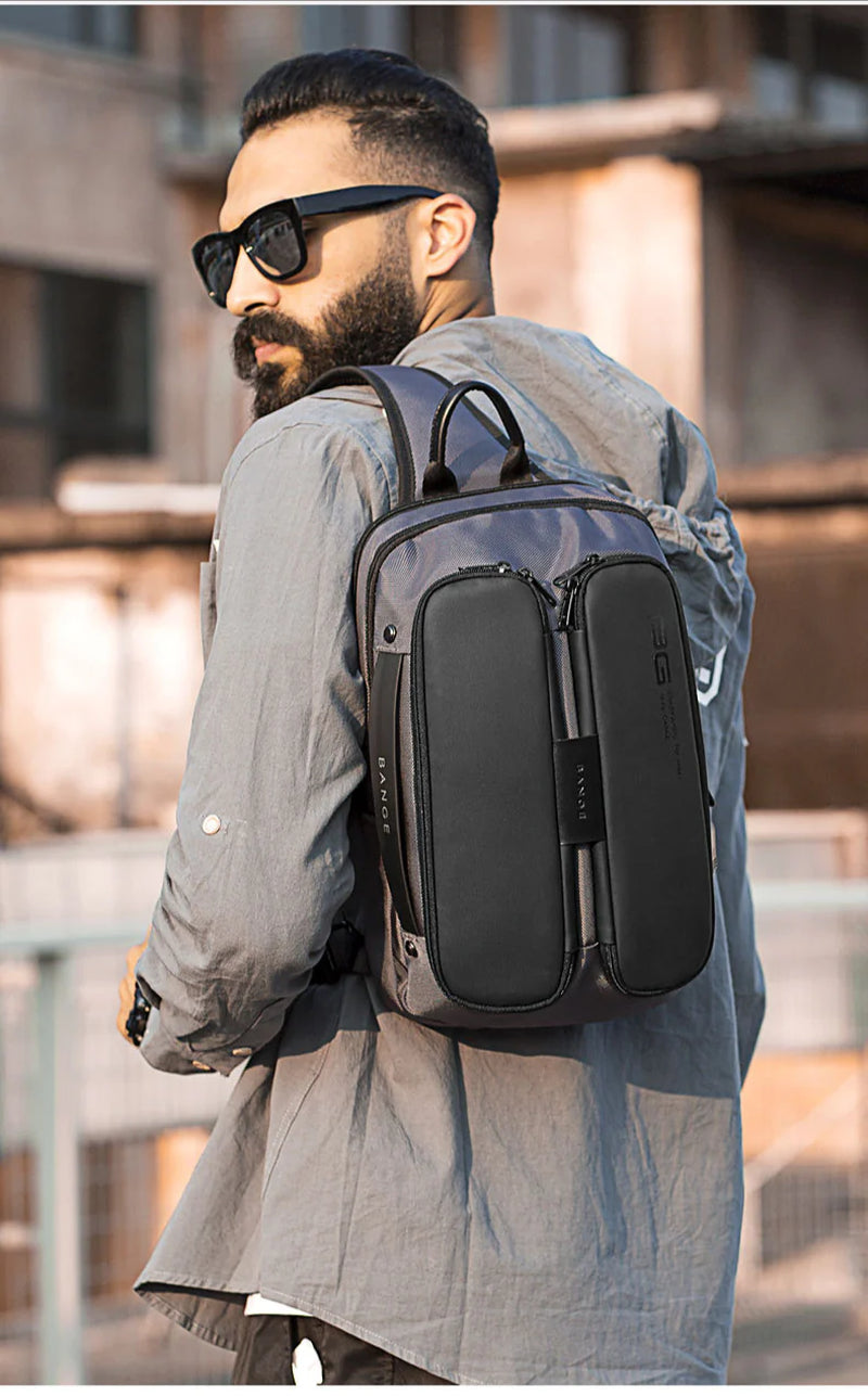 BANGE USB Technology Multifuctional Shoulder Bag for Men