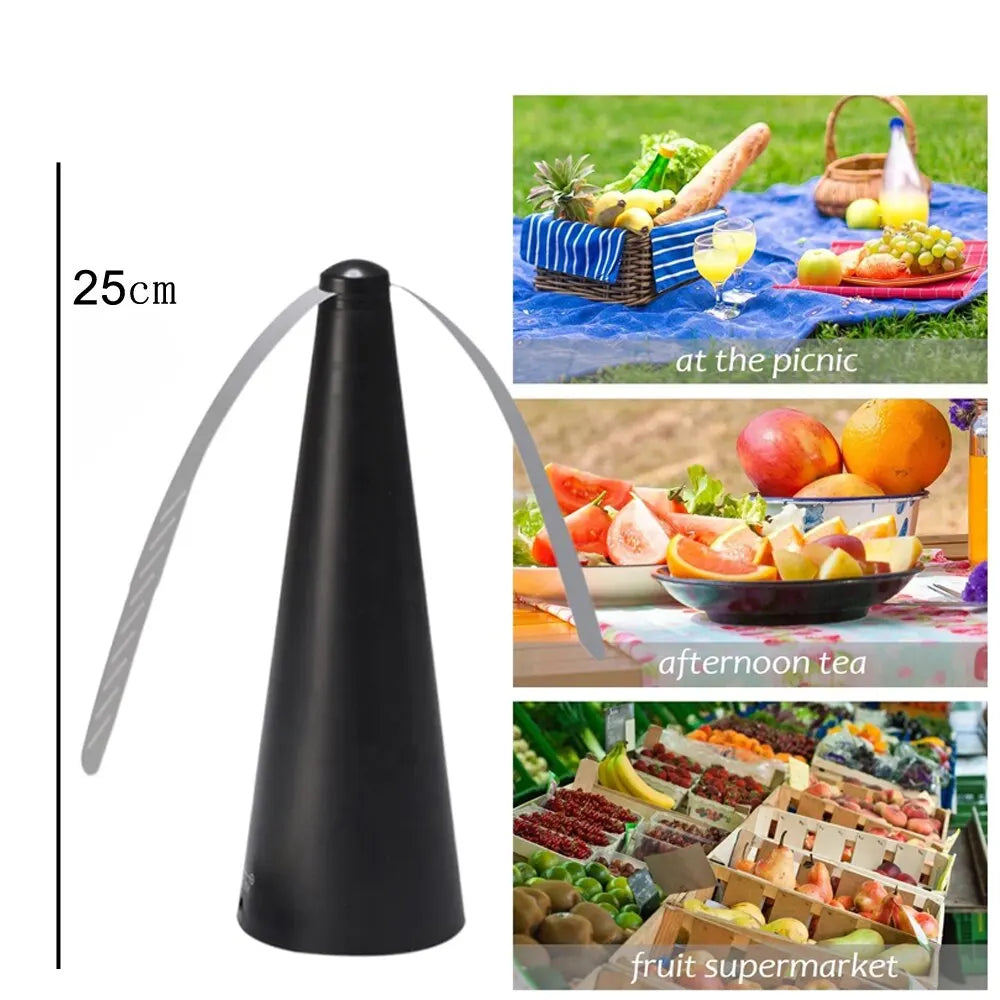 Outdoor Kitchen Fly Repellent Fan Fly Destroyer Food Protector Keep Flies Bugs Away From Food Household Pest Repellent Table Fan