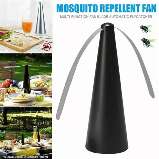 Outdoor Kitchen Fly Repellent Fan Fly Destroyer Food Protector Keep Flies Bugs Away From Food Household Pest Repellent Table Fan