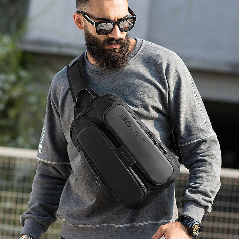 BANGE USB Technology Multifuctional Shoulder Bag for Men